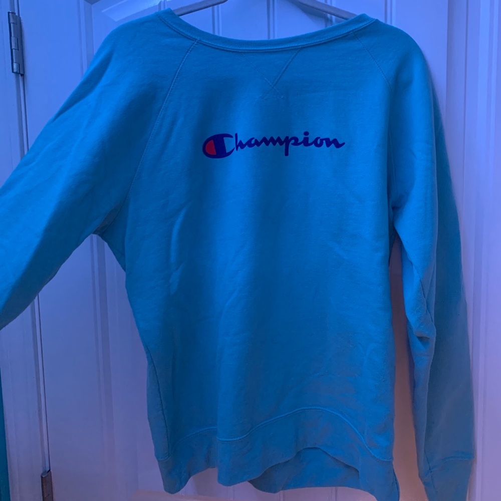 Baby blue champion crewneck